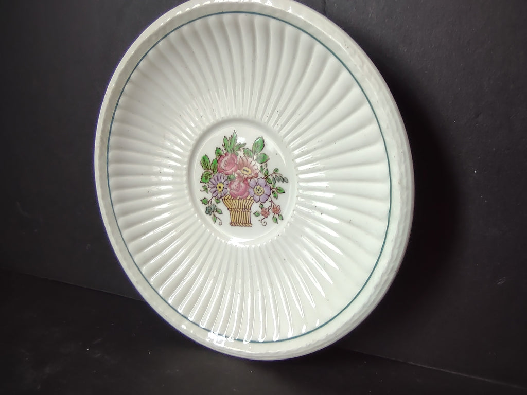 Vintage Wedgwood Belmar Flower Basket Saucer Barlaston England [6088]