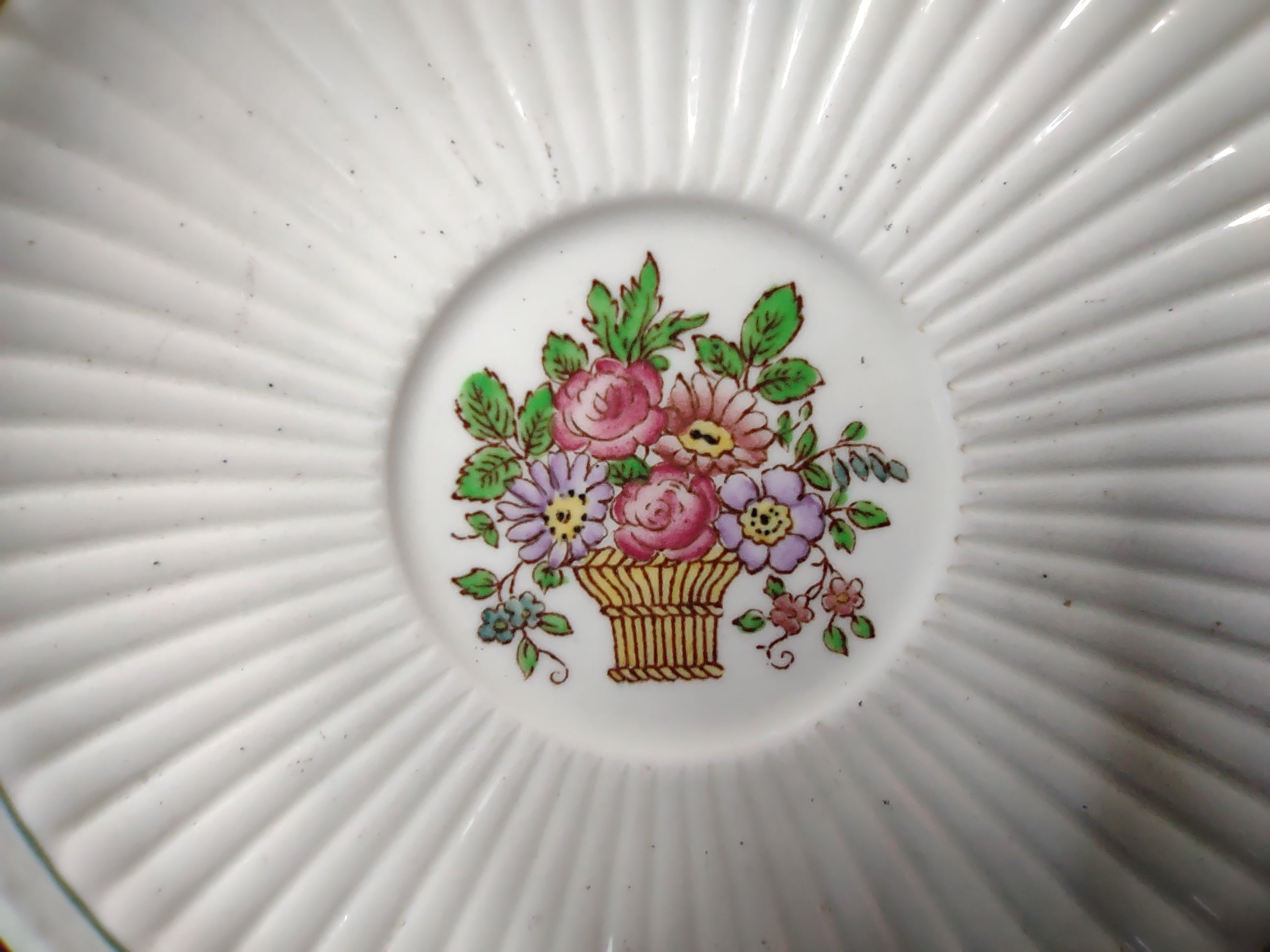 Vintage Wedgwood Belmar Flower Basket Saucer Barlaston England [6088]