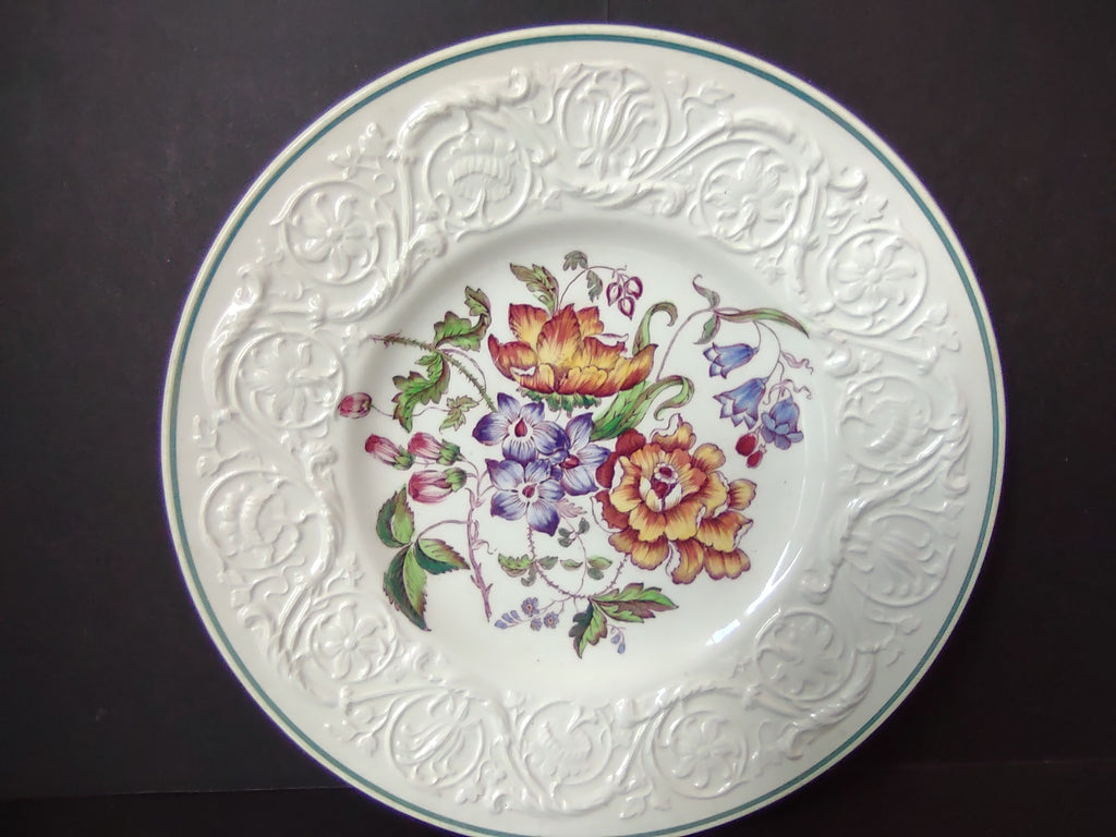 Vintage Wedgwood Patrician Bognor Floral Dinner Plate England [6087]