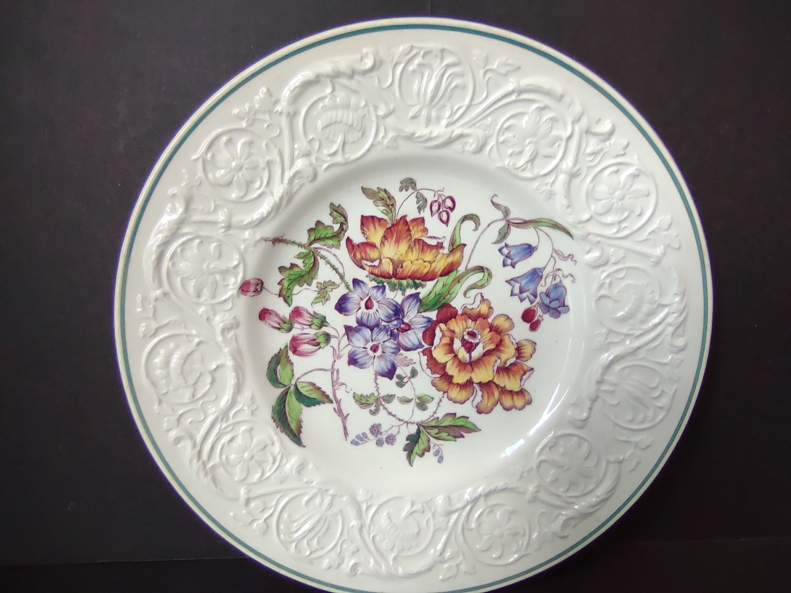 Vintage Wedgwood Patrician Bognor Floral Dinner Plate England [6087]