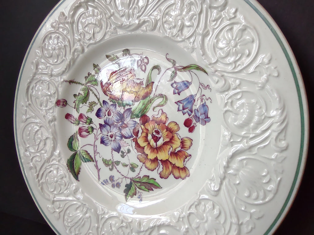 Vintage Wedgwood Patrician Bognor Floral Dinner Plate England [6087]