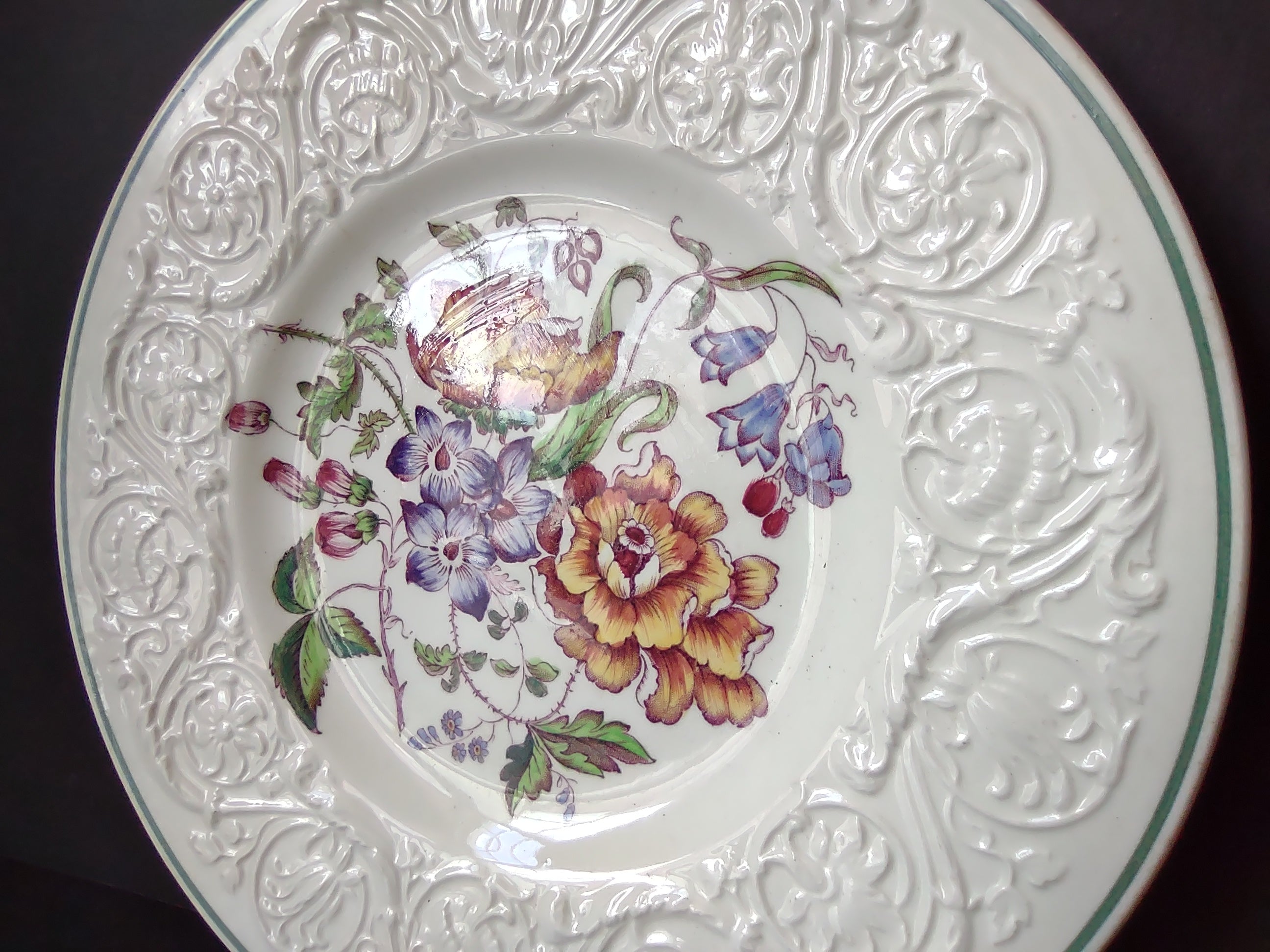 Vintage Wedgwood Patrician Bognor Floral Dinner Plate England [6087]