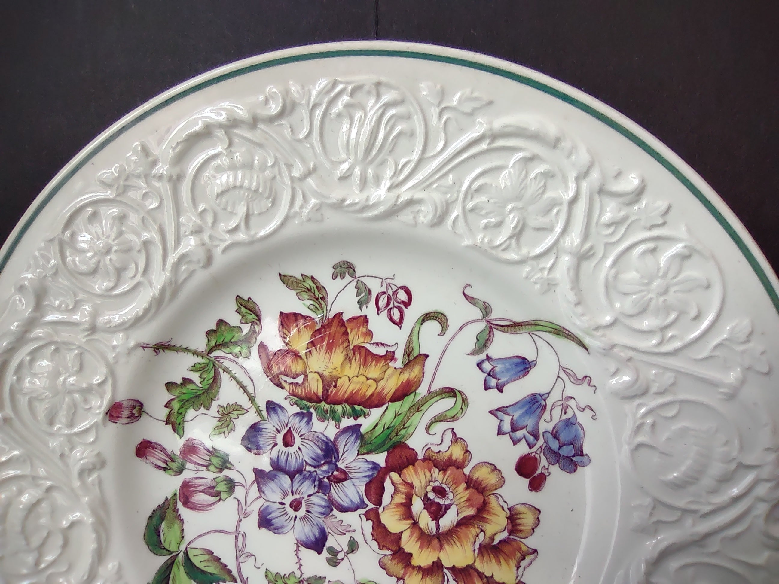 Vintage Wedgwood Patrician Bognor Floral Dinner Plate England [6087]