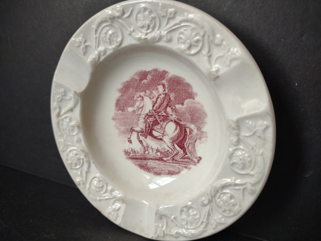 Vintage Wedgwood Amherst College Lord Jeffery Amherst Pink Ashtray [6085]