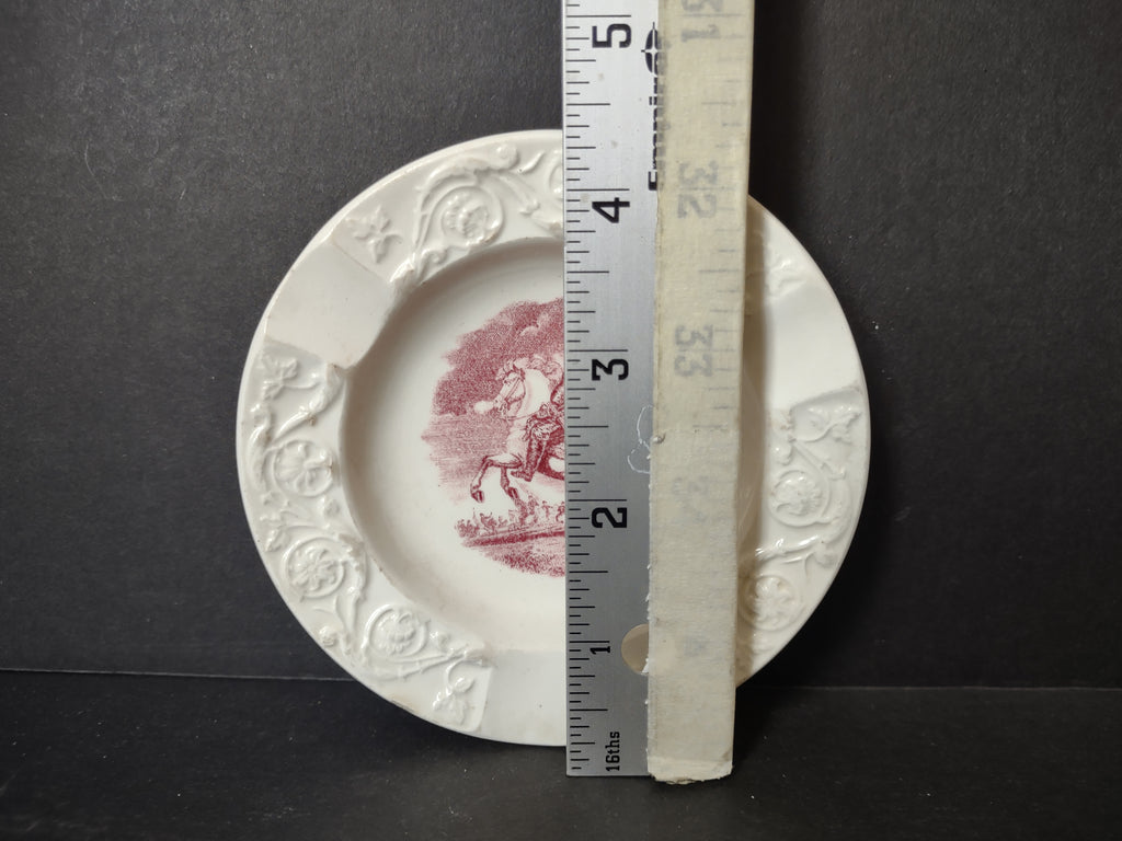 Vintage Wedgwood Amherst College Lord Jeffery Amherst Pink Ashtray [6085]