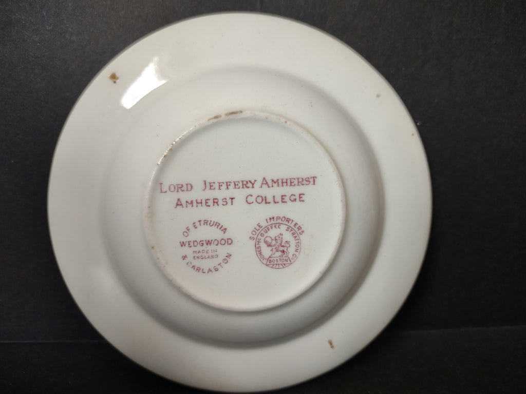 Vintage Wedgwood Amherst College Lord Jeffery Amherst Pink Ashtray [6085]
