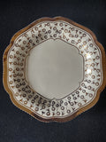 Vintage Wedgwood White Gold Scrollwork Scalloped Bowl Plate England [6050]