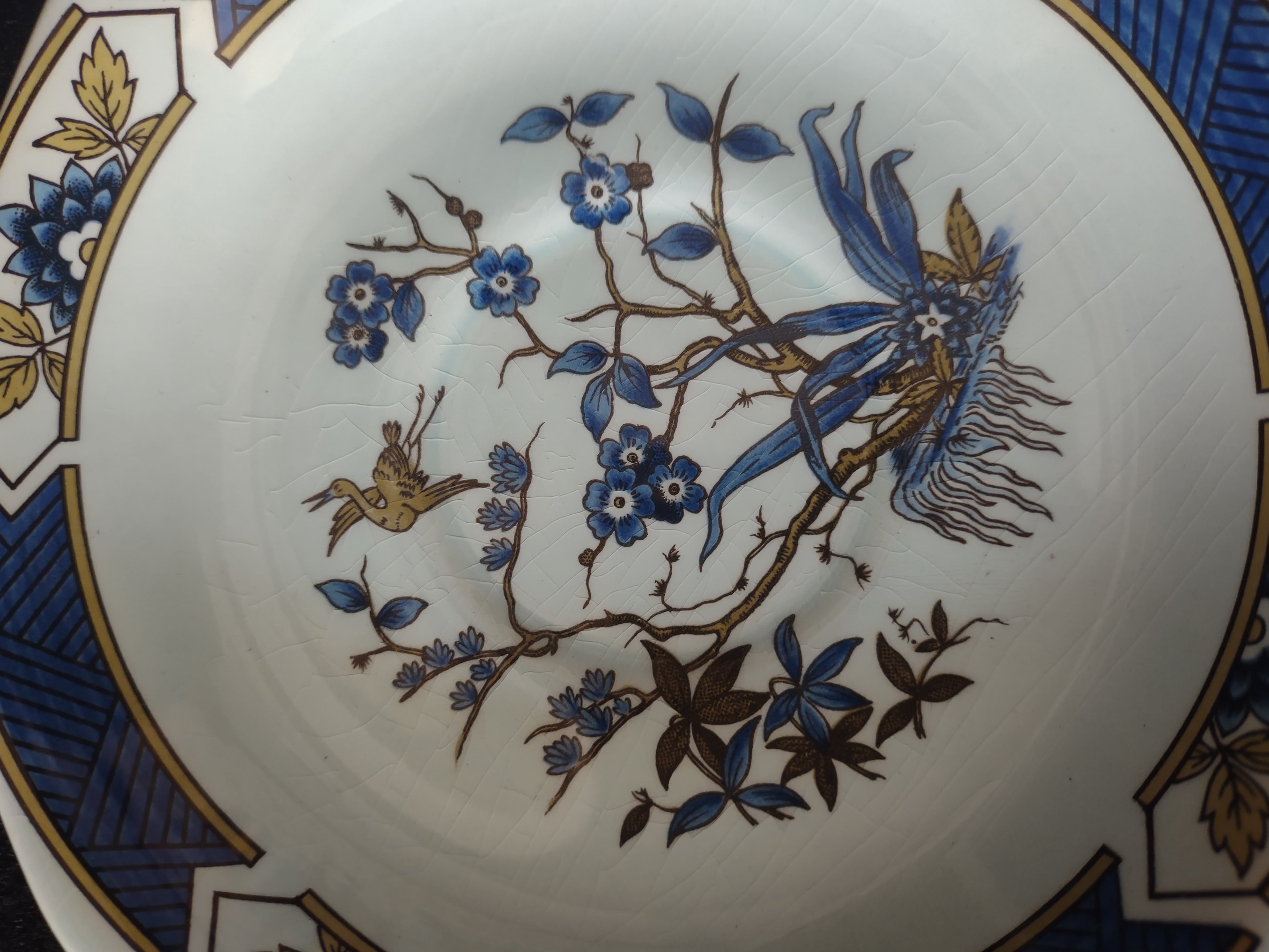 Vintage Adams Tong Cup Saucer Ironstone Calyx Ware England [6051]