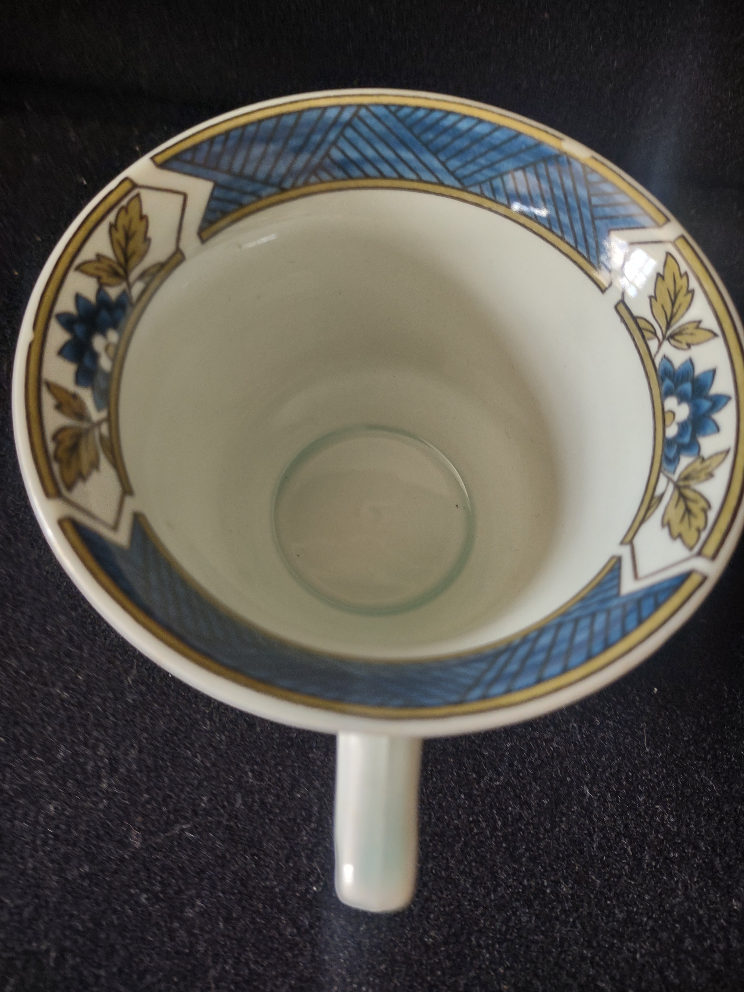 Vintage Adams Tong Cup Saucer Ironstone Calyx Ware England [6051]
