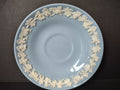 Vintage Wedgwood Embossed Queensware Blue Cream Grapevine Saucer Etruria [6074]