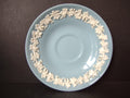 Vintage Wedgwood Embossed Queensware Blue Saucer Grapevine Leaf 6" [6067]