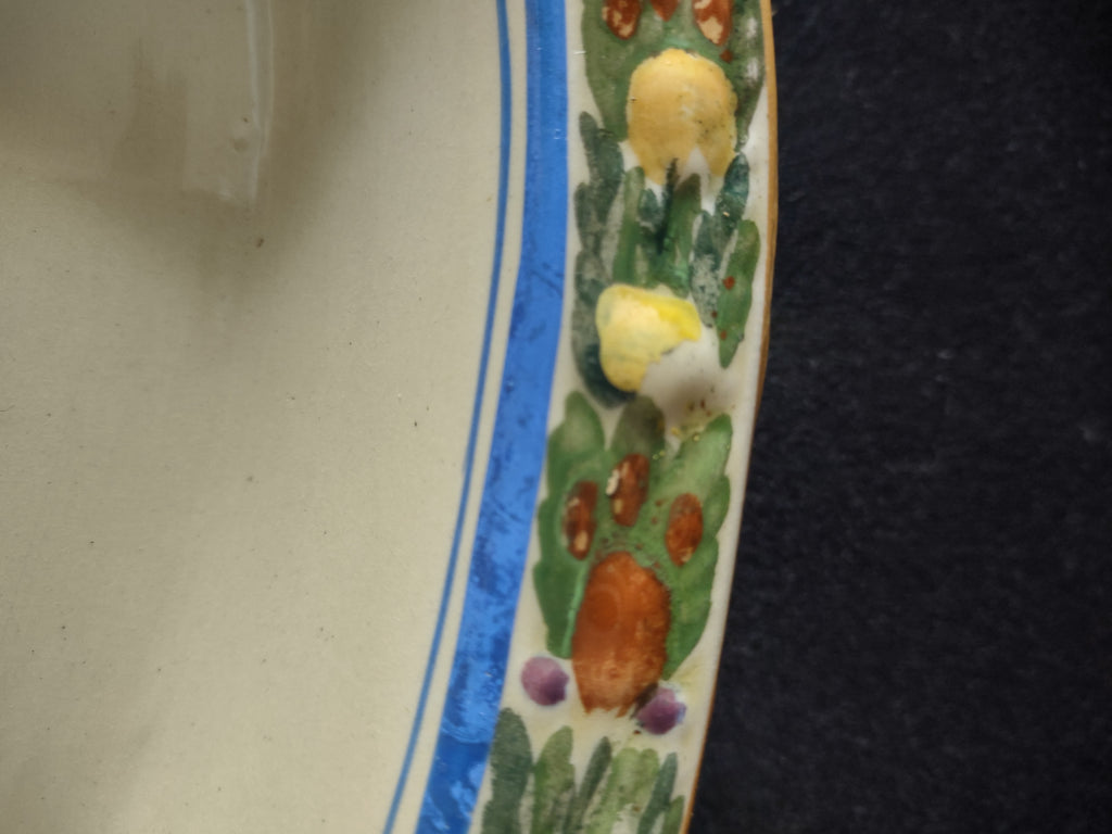 Vintage Adams Titian Ware Della Robbia Oval Serving Bowl Ironstone England [6053]