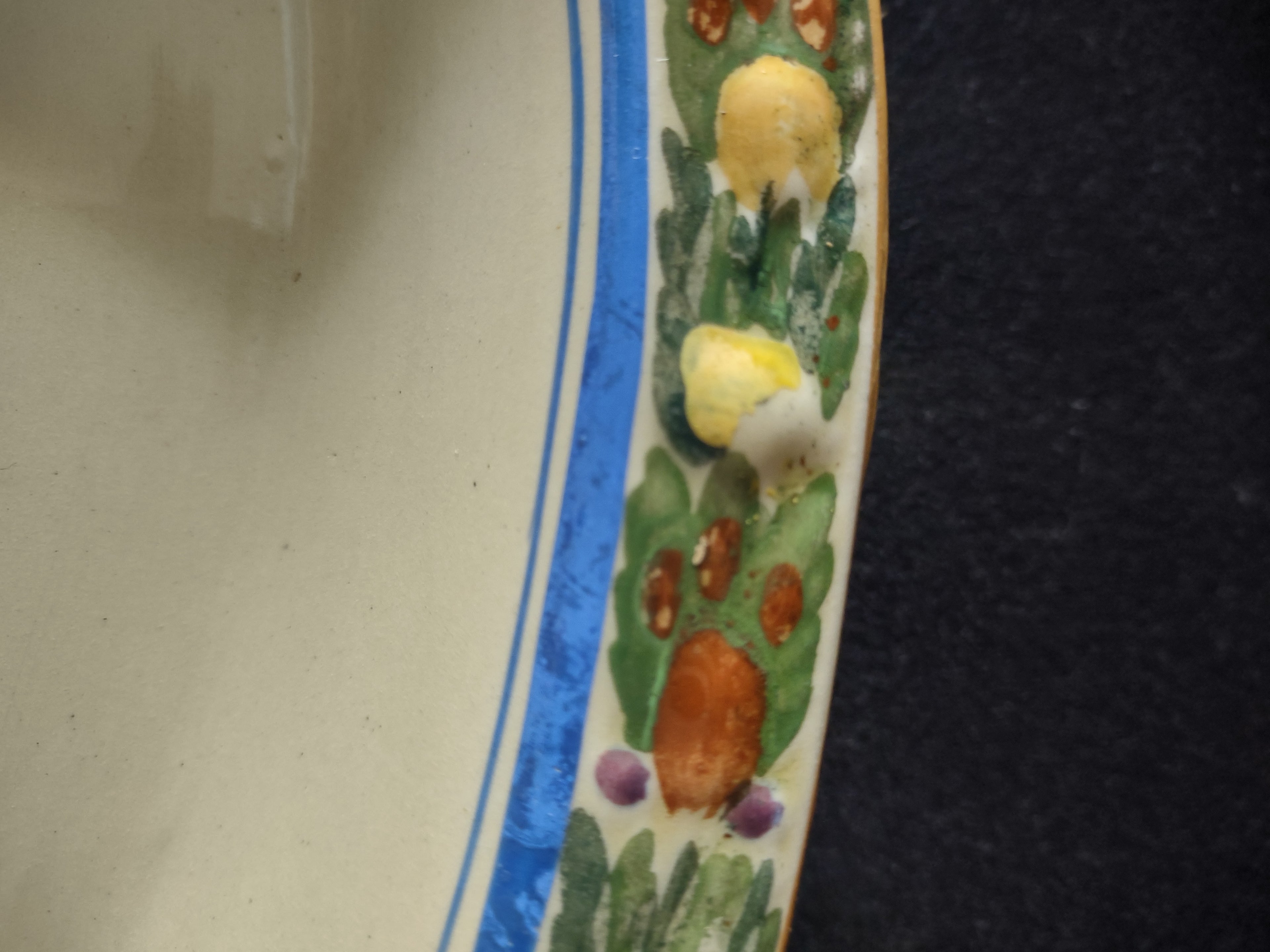 Vintage Adams Titian Ware Della Robbia Oval Serving Bowl Ironstone England [6053]