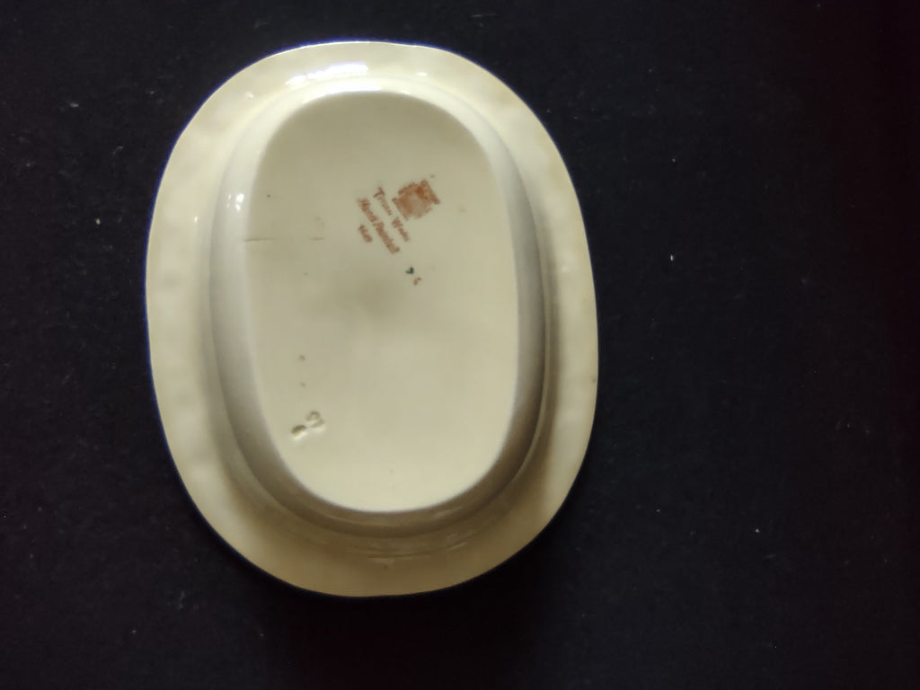 Vintage Adams Titian Ware Della Robbia Oval Serving Bowl Ironstone England [6053]
