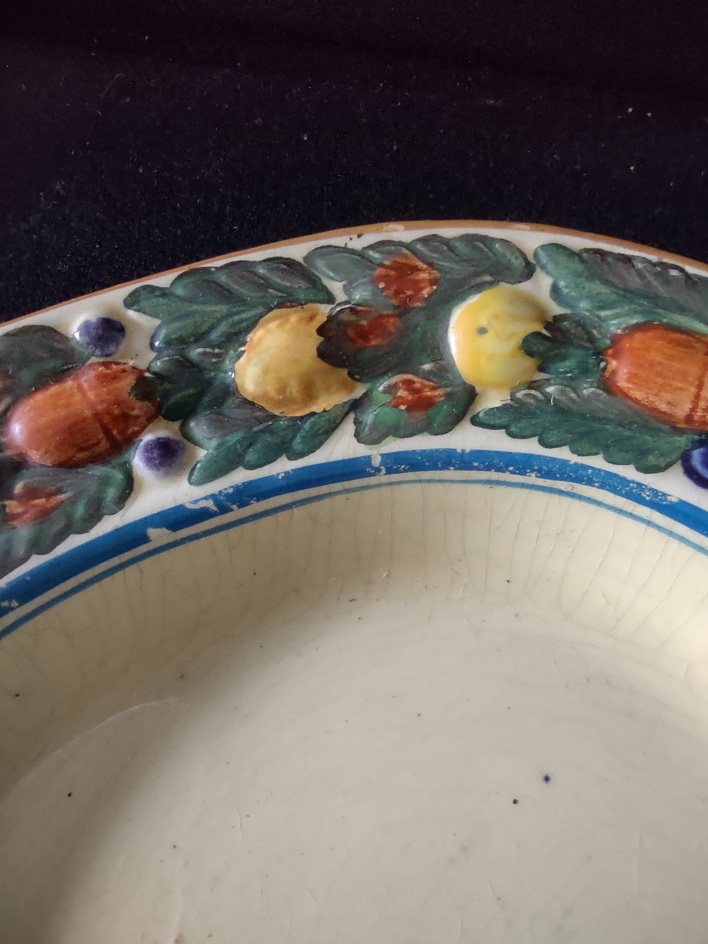 Vintage Adams Titian Ware Della Robbia Oval Platter Ironstone England [6054]