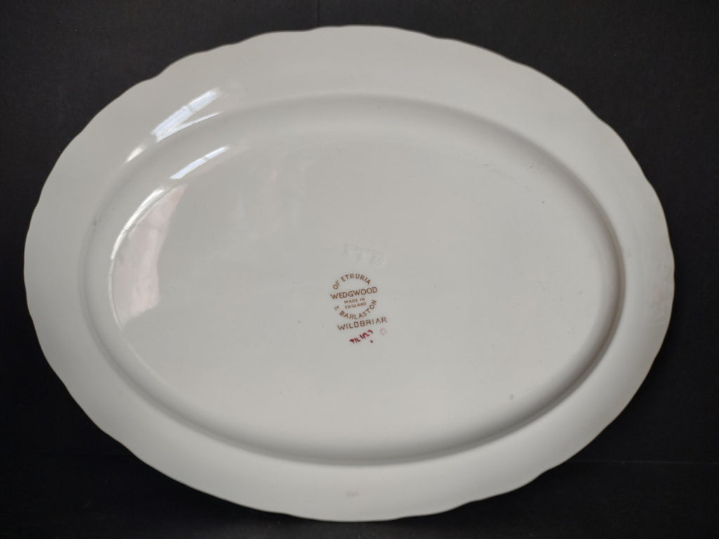 Vintage Wedgwood Wildbriar Oval Serving Platter Wildbtiar England [6055]