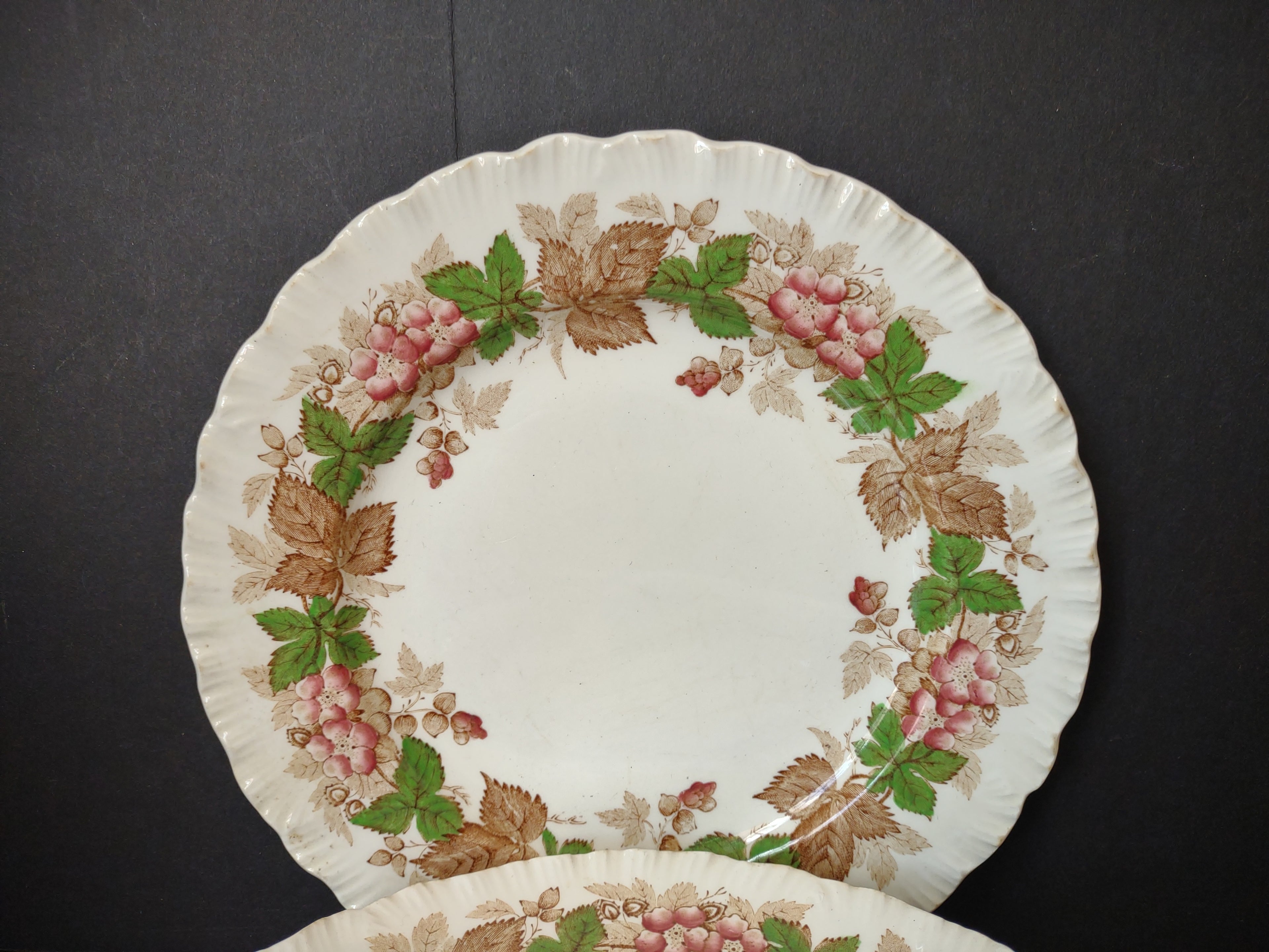 Vintage Wedgwood Wild Briar Lunch Plate x 6 Etruria Barlaston England [6058]