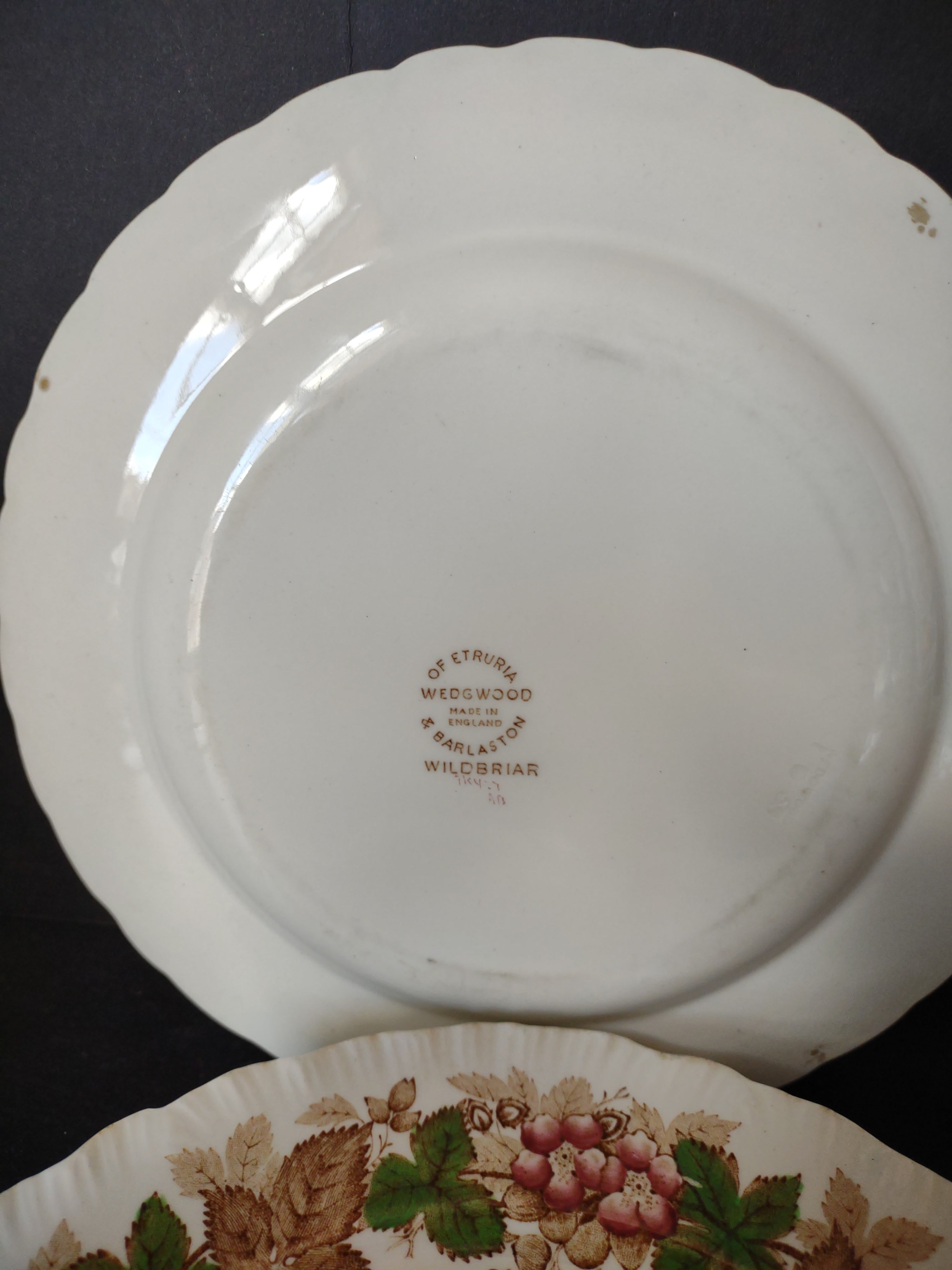 Vintage Wedgwood Wild Briar Lunch Plate x 6 Etruria Barlaston England [6058]