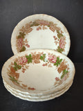 Vintage Wedgwood Wildbriar Cereal Berry Bowls Set of 4 England [6060]