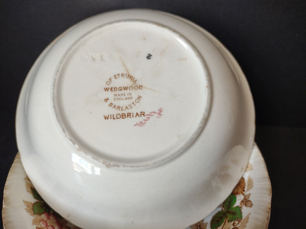 Vintage Wedgwood Wildbriar Cereal Berry Bowls Set of 4 England [6060]