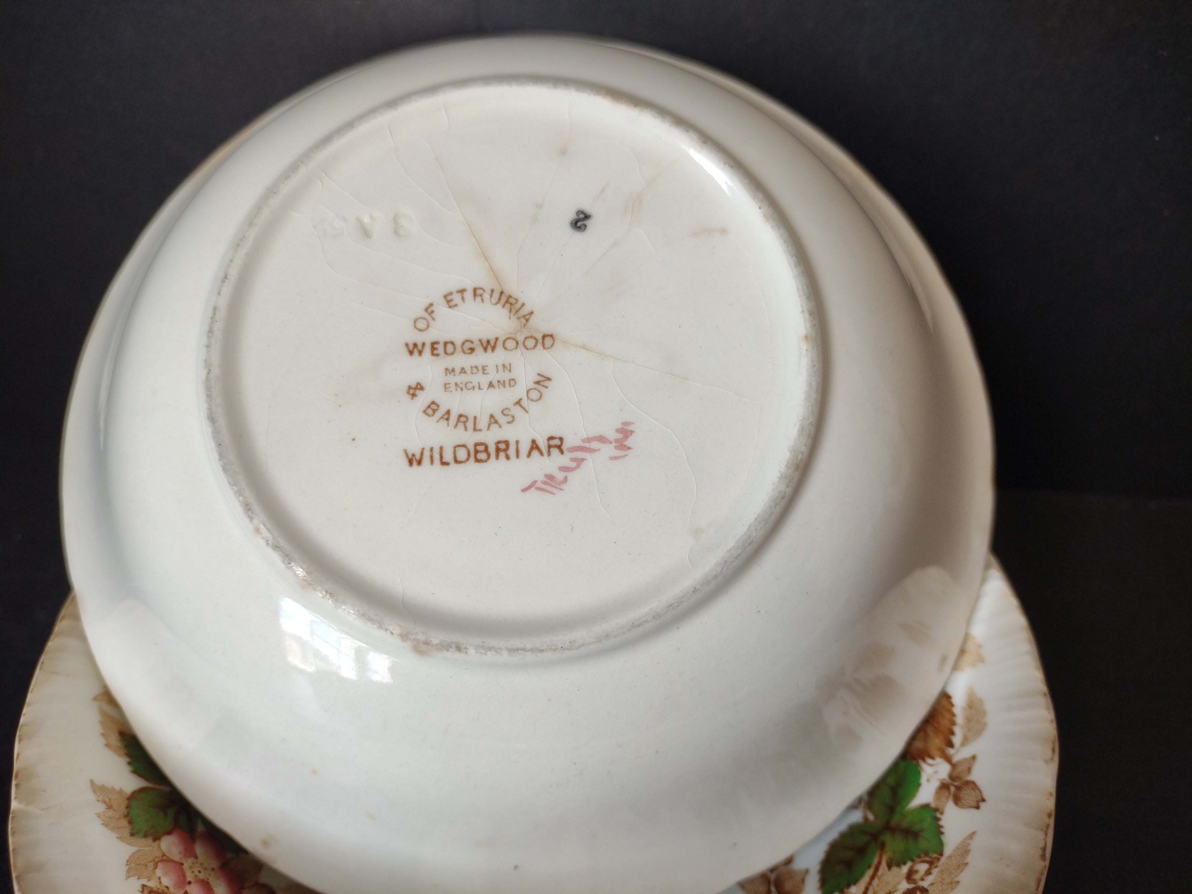Vintage Wedgwood Wildbriar Cereal Berry Bowls Set of 4 England [6060]