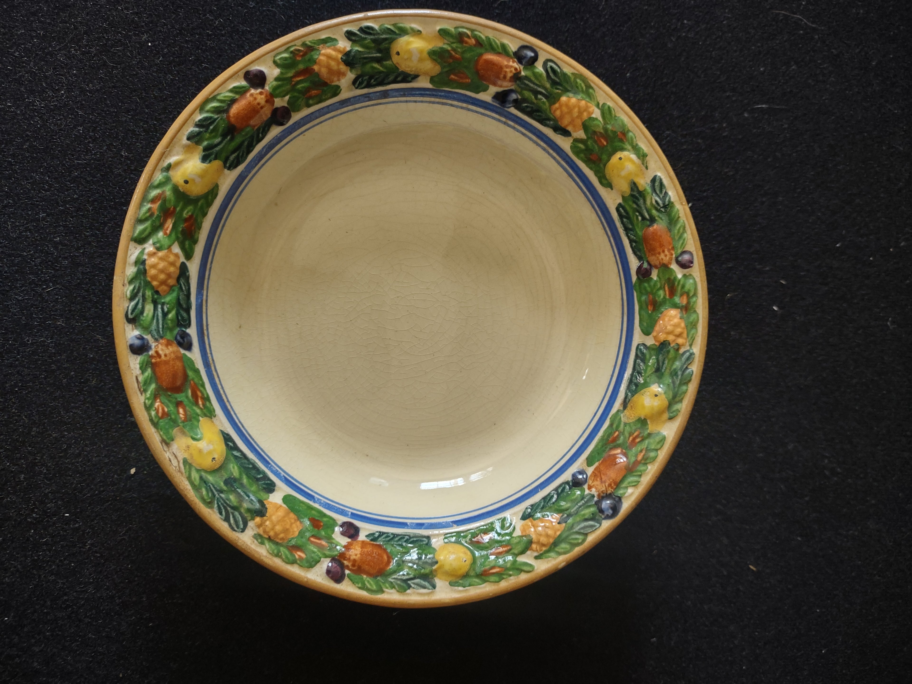 Vintage Adams Titian Ware Della Robbia Fruit Bowls Set of 2 [6062]