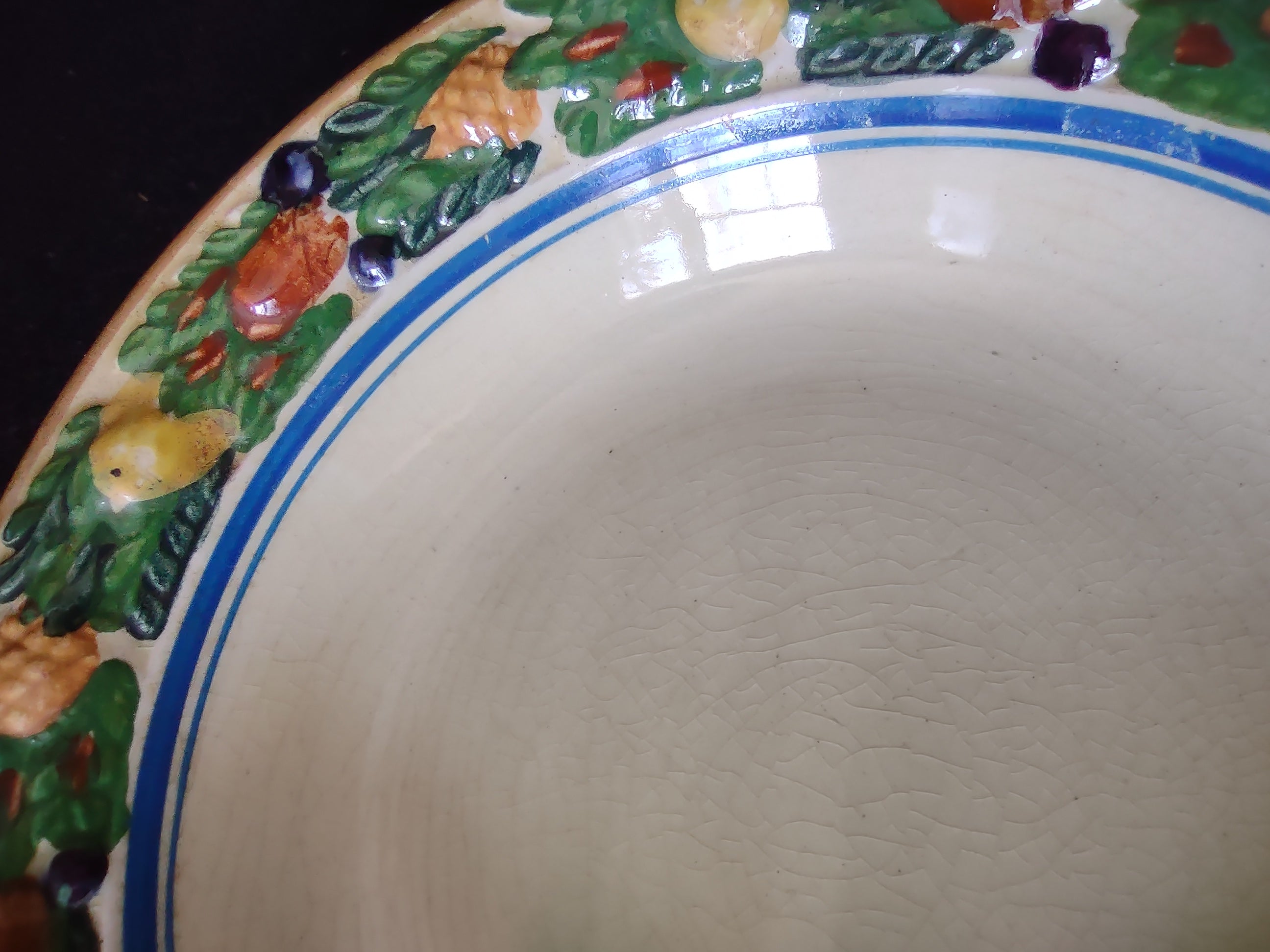 Vintage Adams Titian Ware Della Robbia Fruit Bowls Set of 2 [6062]