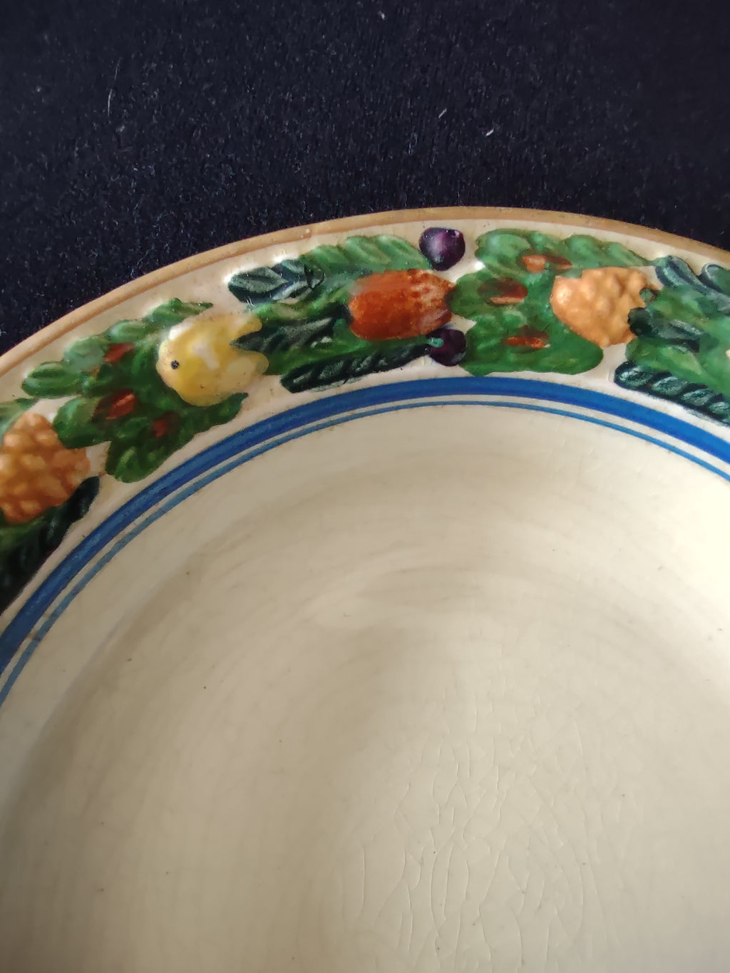 Vintage Adams Titian Ware Della Robbia Fruit Bowls Set of 2 [6062]