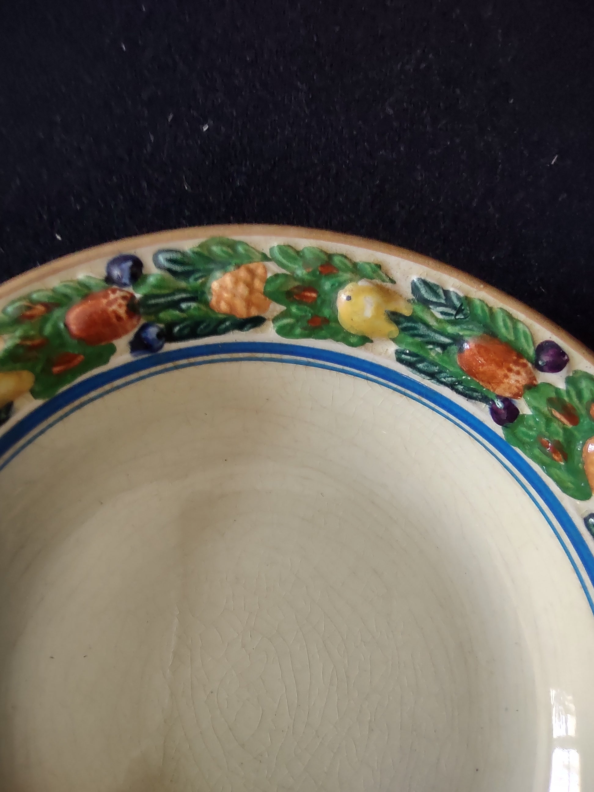 Vintage Adams Titian Ware Della Robbia Fruit Bowls Set of 2 [6062]