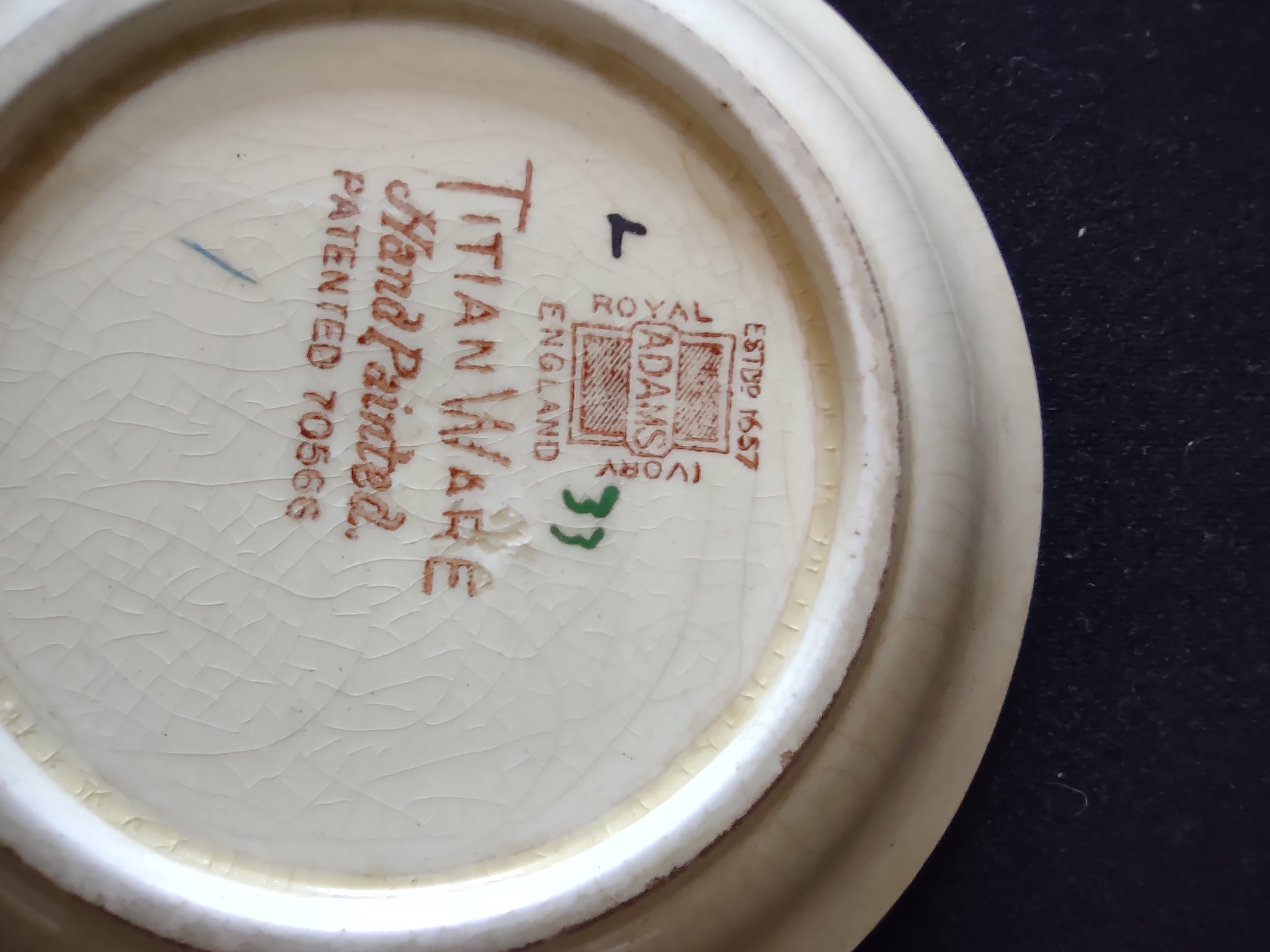 Vintage Adams Titian Ware Della Robbia Fruit Bowls Set of 2 [6062]