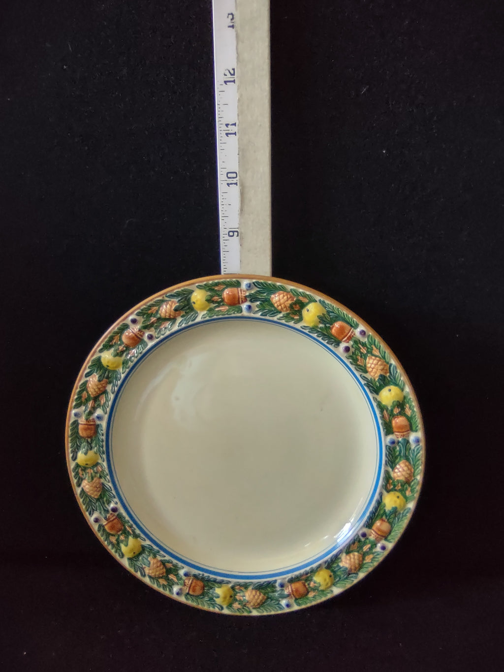 Vintage Royal Adams Della Robbia Luncheon Plate England Set Of 4[6065]