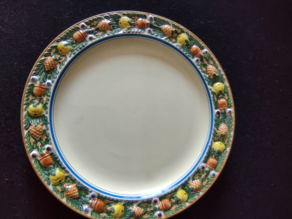 Vintage Royal Adams Della Robbia Luncheon Plate England Set Of 4[6065]