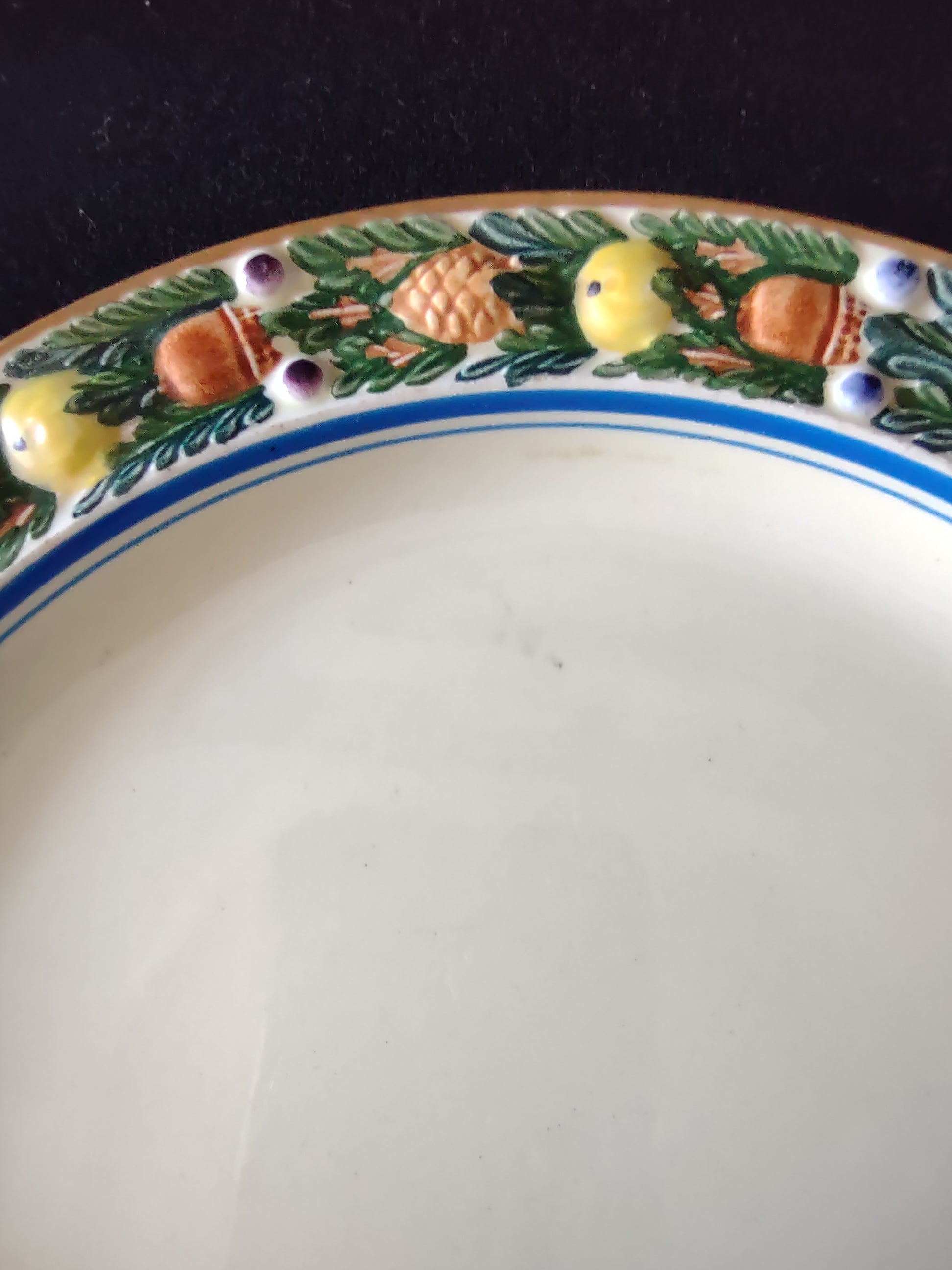 Vintage Royal Adams Della Robbia Luncheon Plate England Set Of 4[6065]