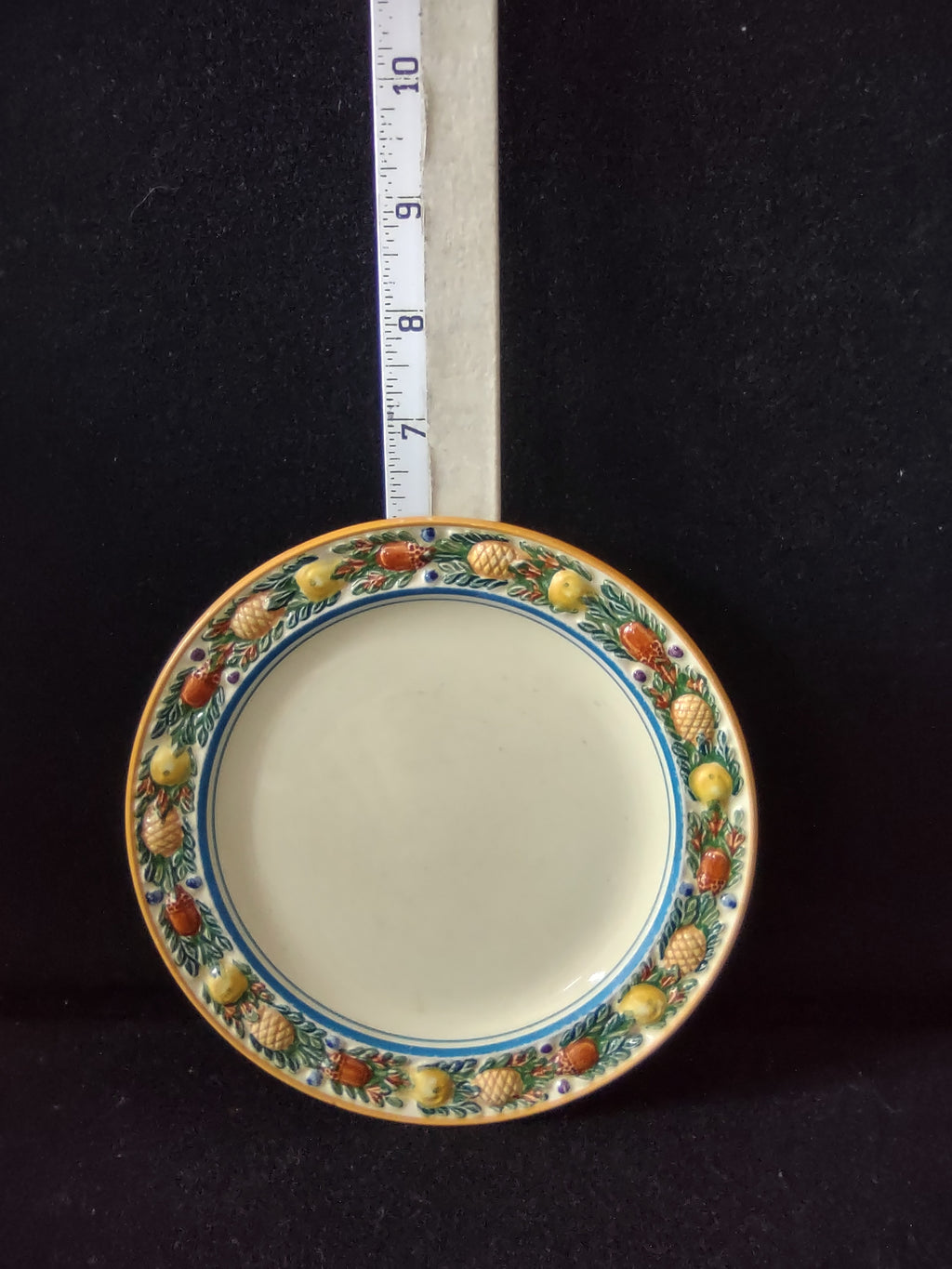 Vintage Adams Titian Ware Della Robbia Bread Butter Plates England Set 5 [6094]