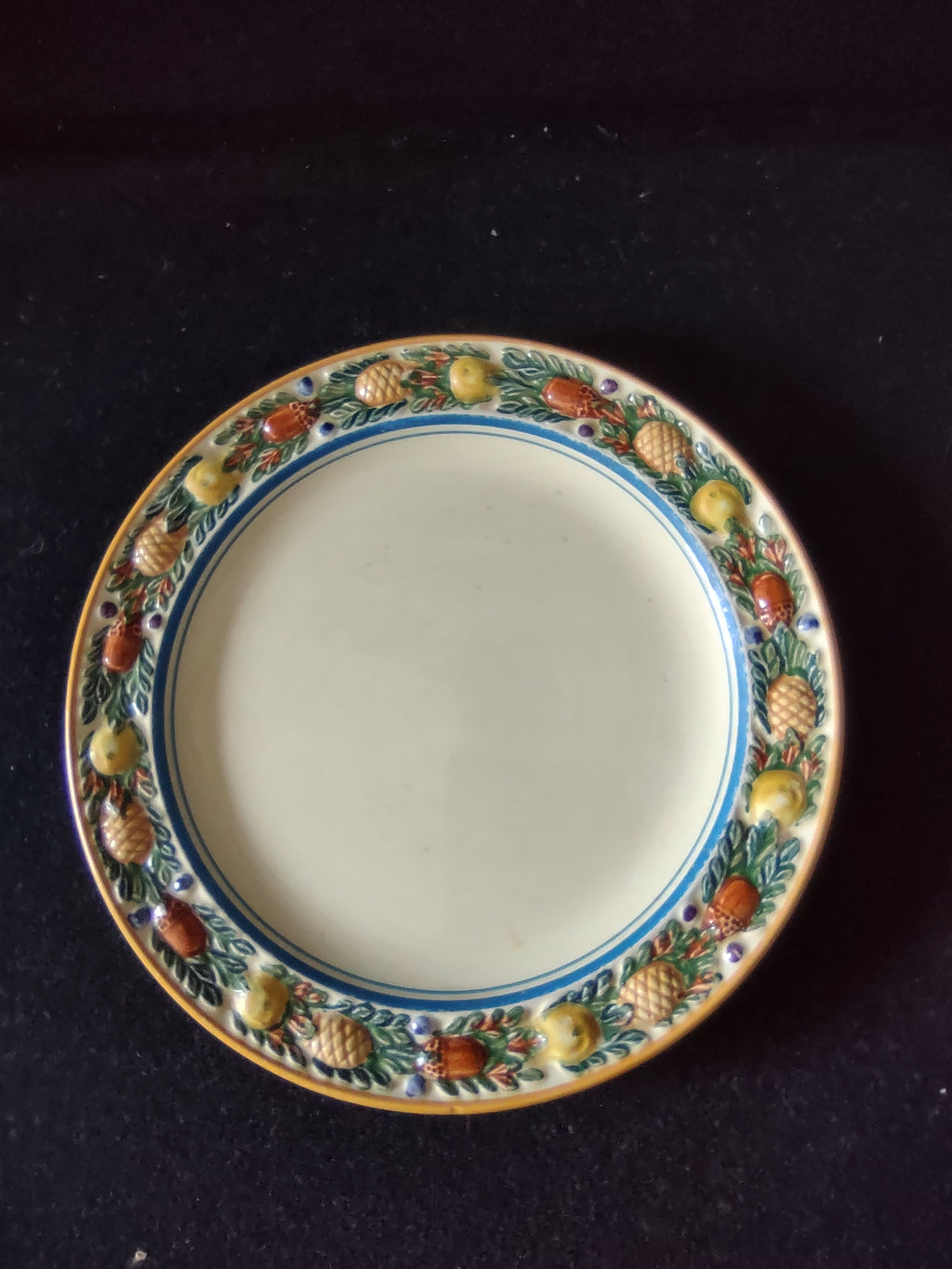 Vintage Adams Titian Ware Della Robbia Bread Butter Plates England Set 5 [6094]