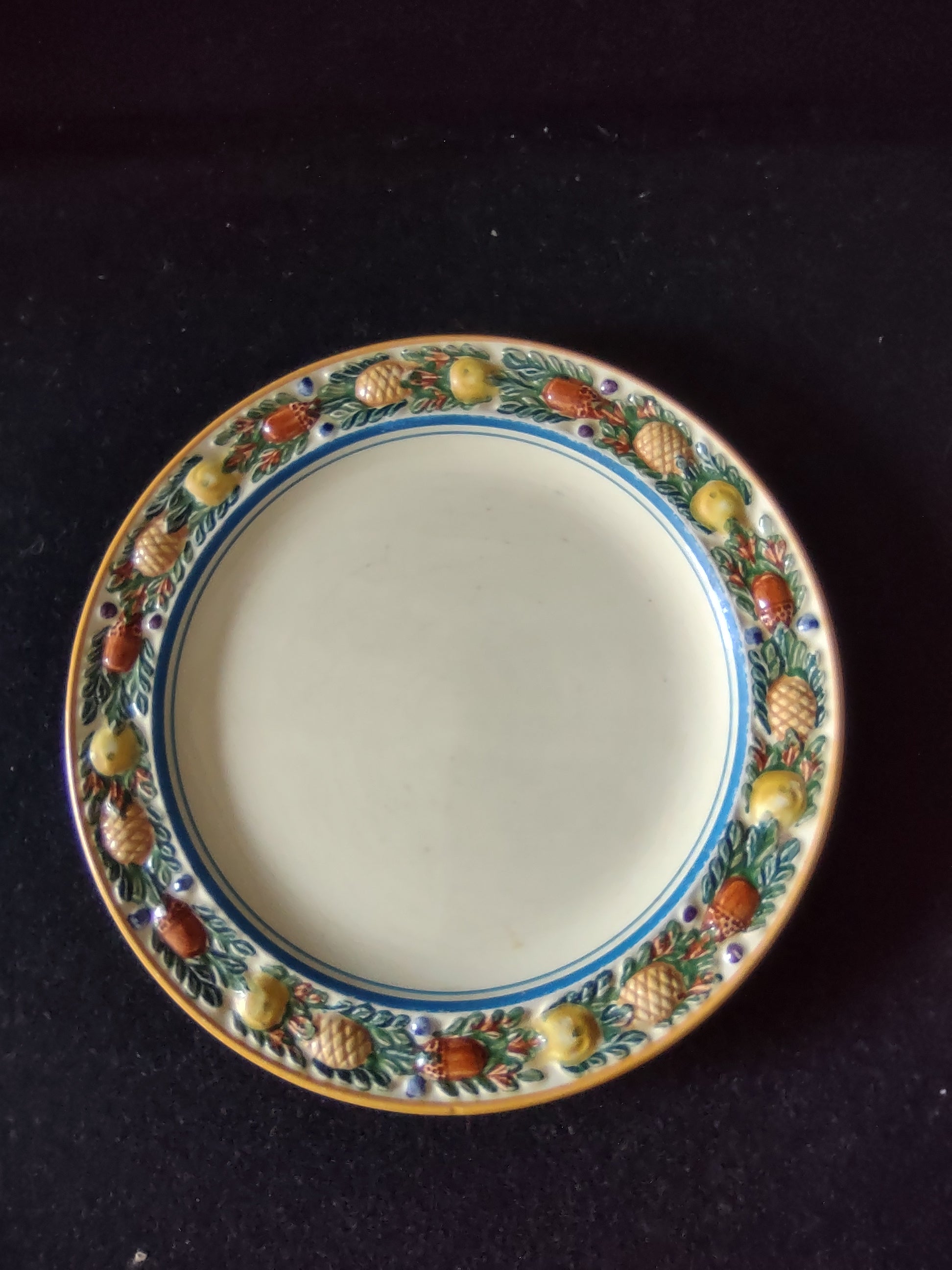 Vintage Adams Titian Ware Della Robbia Bread Butter Plates England Set 5 [6094]