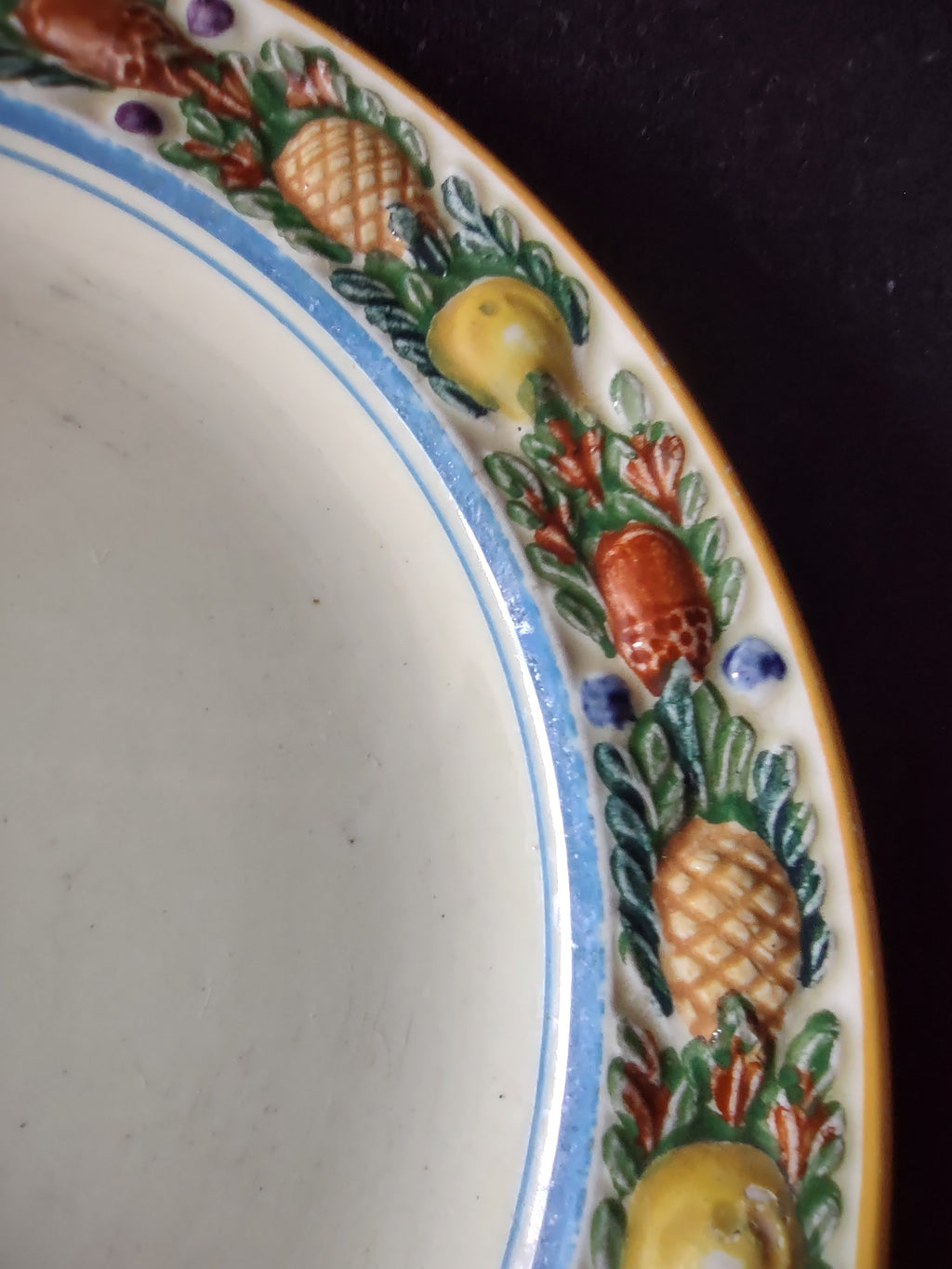 Vintage Adams Titian Ware Della Robbia Bread Butter Plates England Set 5 [6094]