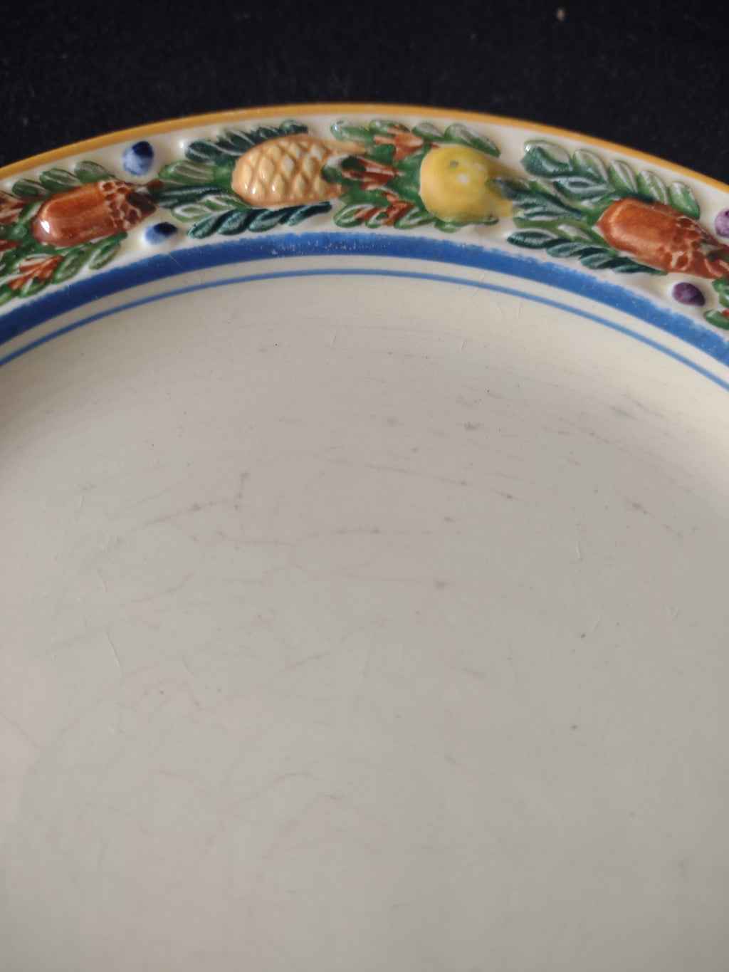 Vintage Adams Titian Ware Della Robbia Bread Butter Plates England Set 5 [6094]