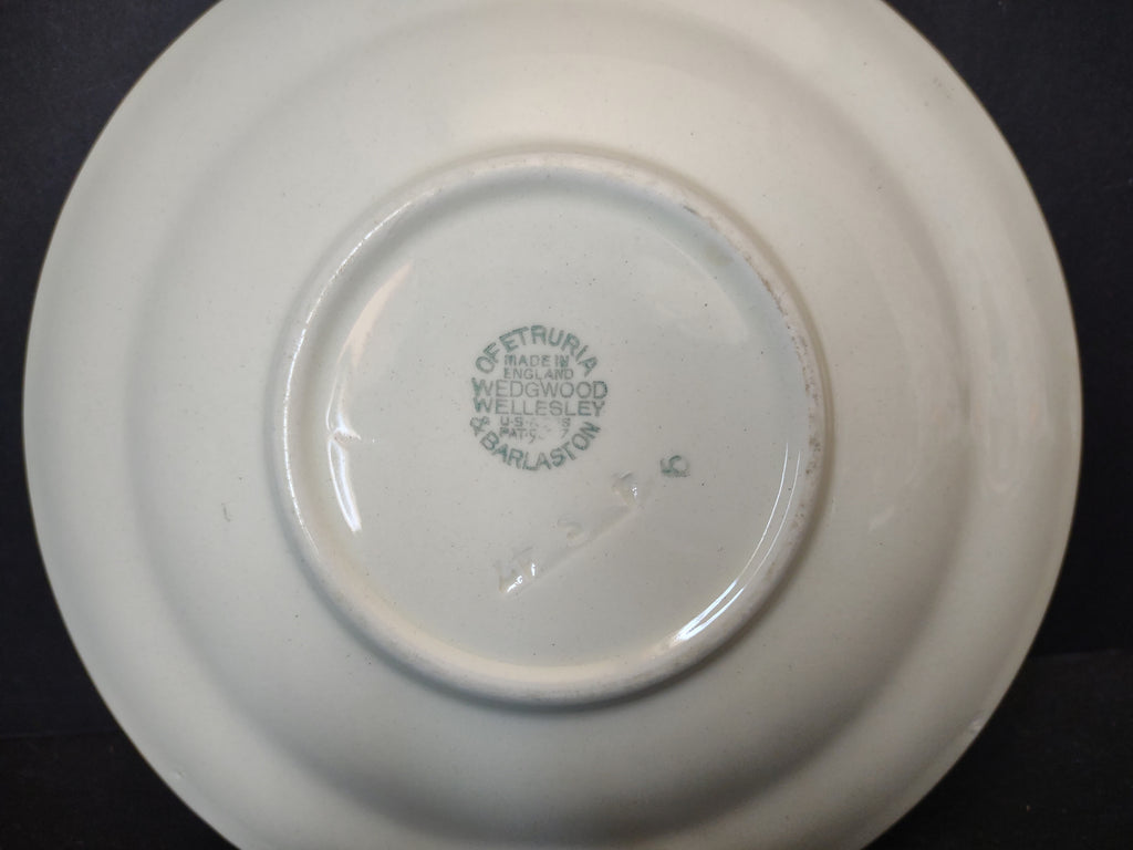 Vintage Wedgwood Wellesley Cream Embossed Saucer Etruria Barlaston [6108]
