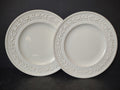 Vintage Wedgwood Embossed Queens Ware Laurel Lunch Plates Set of 2 [6111]