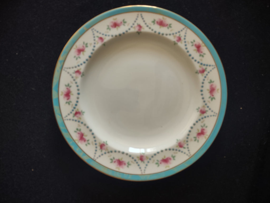 Vintage Wedgwood England Bone China Pink Rose Dinner Plate [6102]
