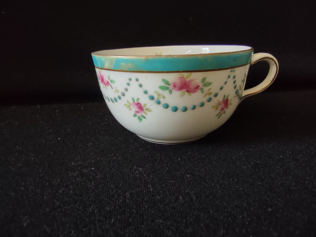 Vintage Wedgwood England Pink Roses Bone China Teacup No Saucer [6103]