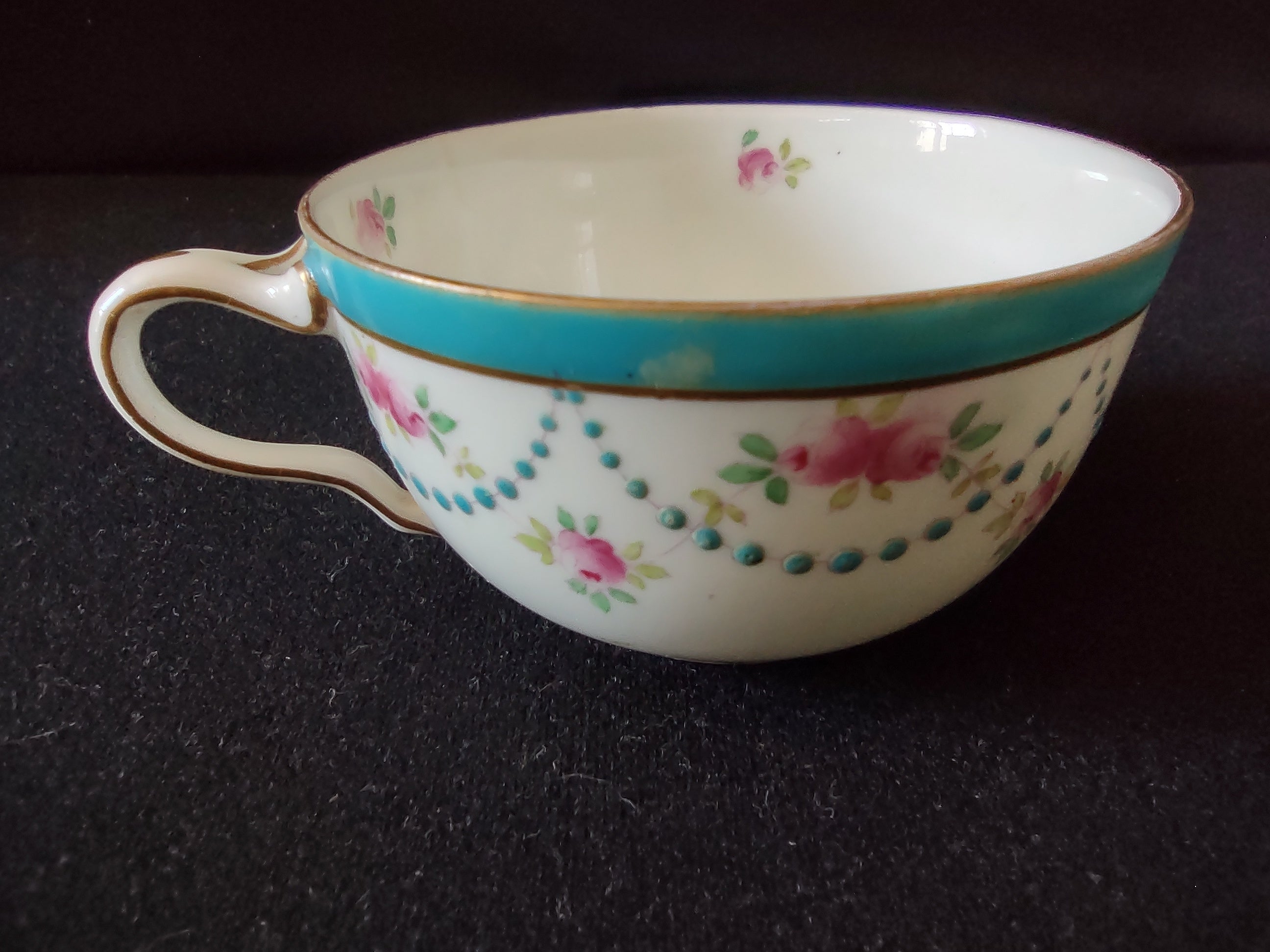 Vintage Wedgwood England Pink Roses Bone China Teacup No Saucer [6103]