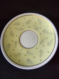 Vintage Wedgwood Bone China Yellow Fern Saucer England [6104]
