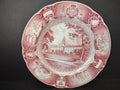 Vintage Wedgwood Red Transferware US Naval Academy Plate 10" [6117]