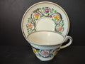 Vintage Wedgwood Patrician Hand Painted Floral Cup Saucer Set [6118]