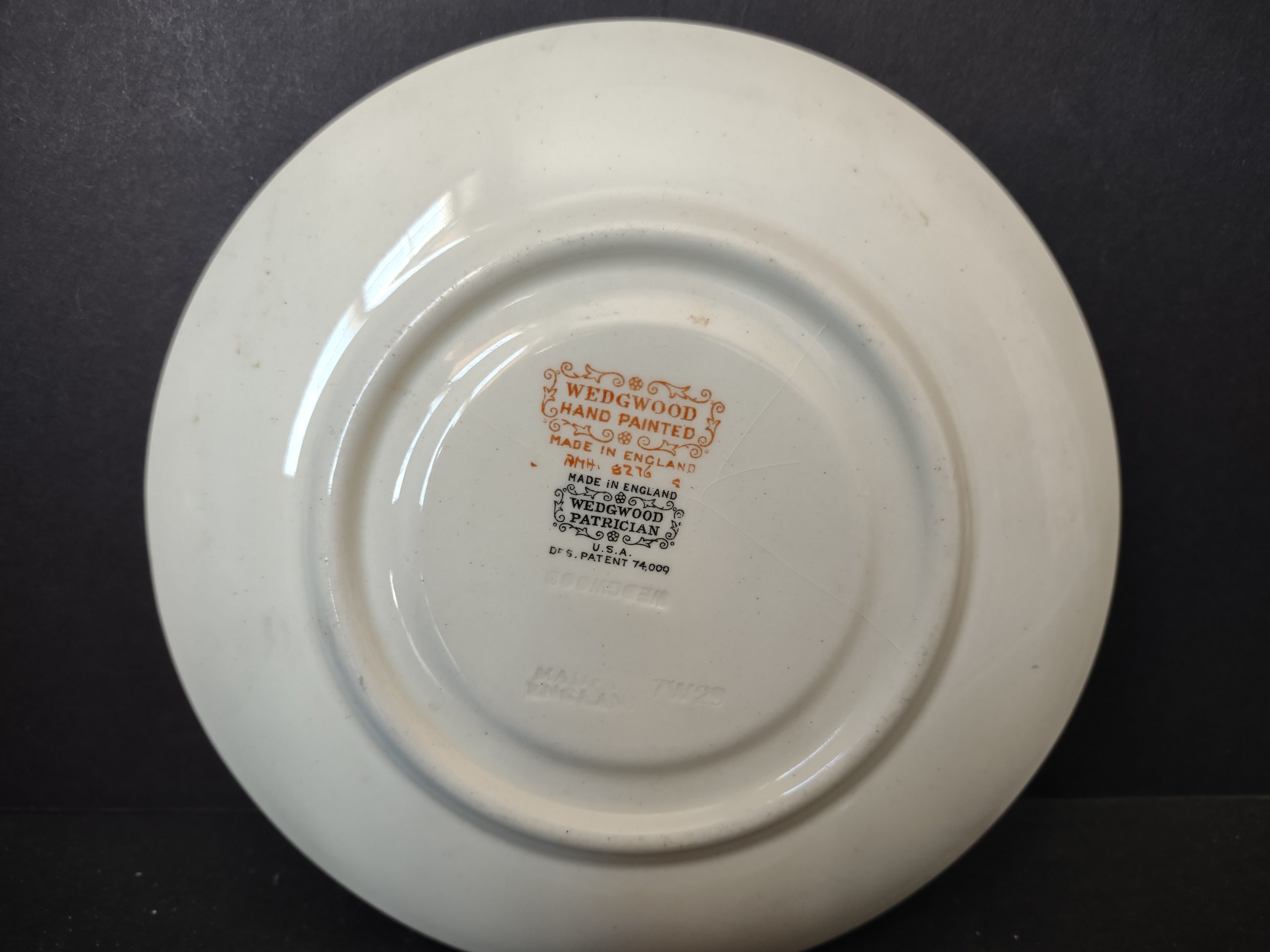 Vintage Wedgwood Patrician Hand Painted Floral Cup Saucer Set [6118]