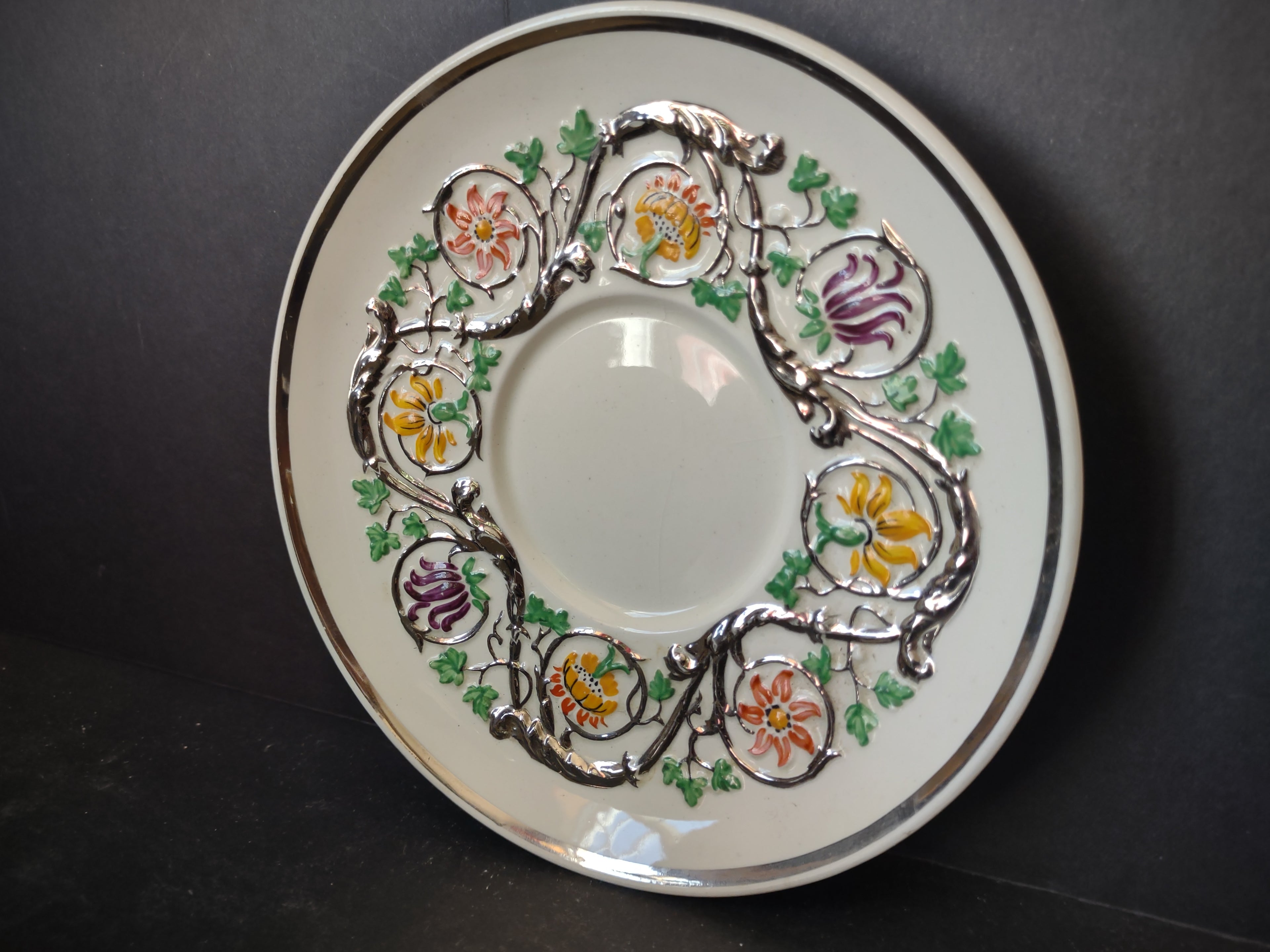 Vintage Wedgwood Patrician Hand Painted Floral Cup Saucer Set [6118]