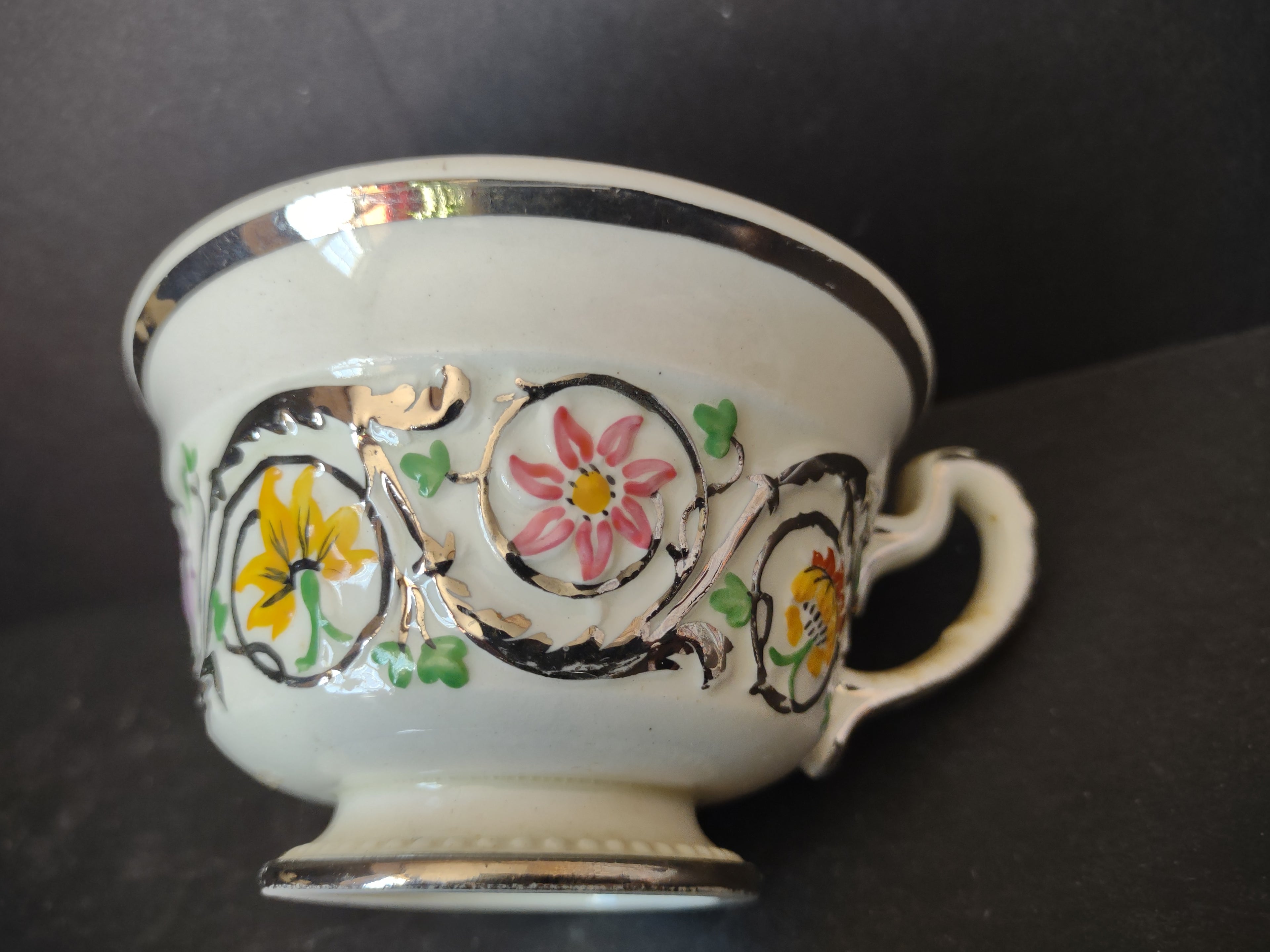 Vintage Wedgwood Patrician Hand Painted Floral Tea Cup Only AS IS [6119]