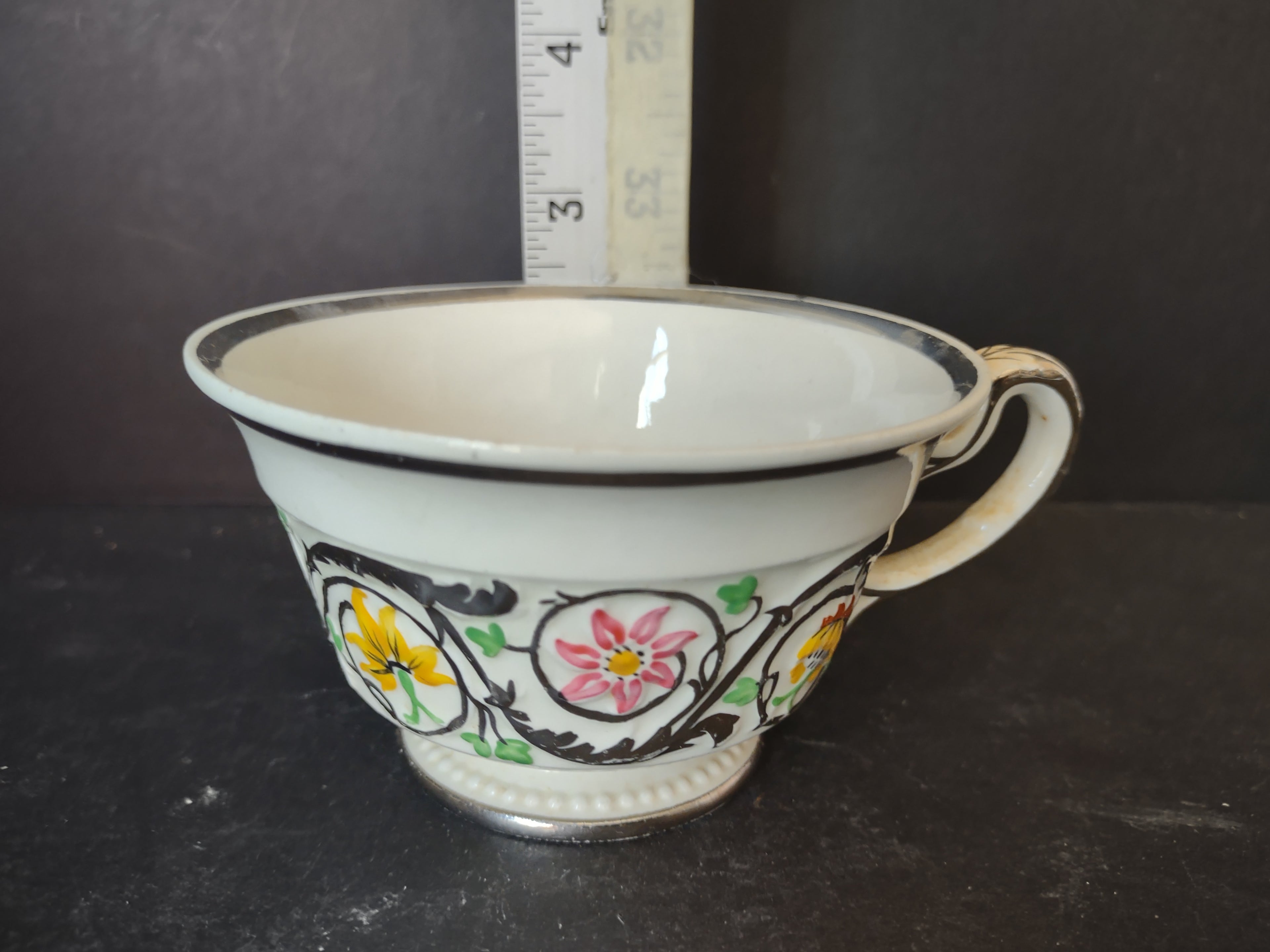 Vintage Wedgwood Patrician Hand Painted Floral Tea Cup Only AS IS [6119]
